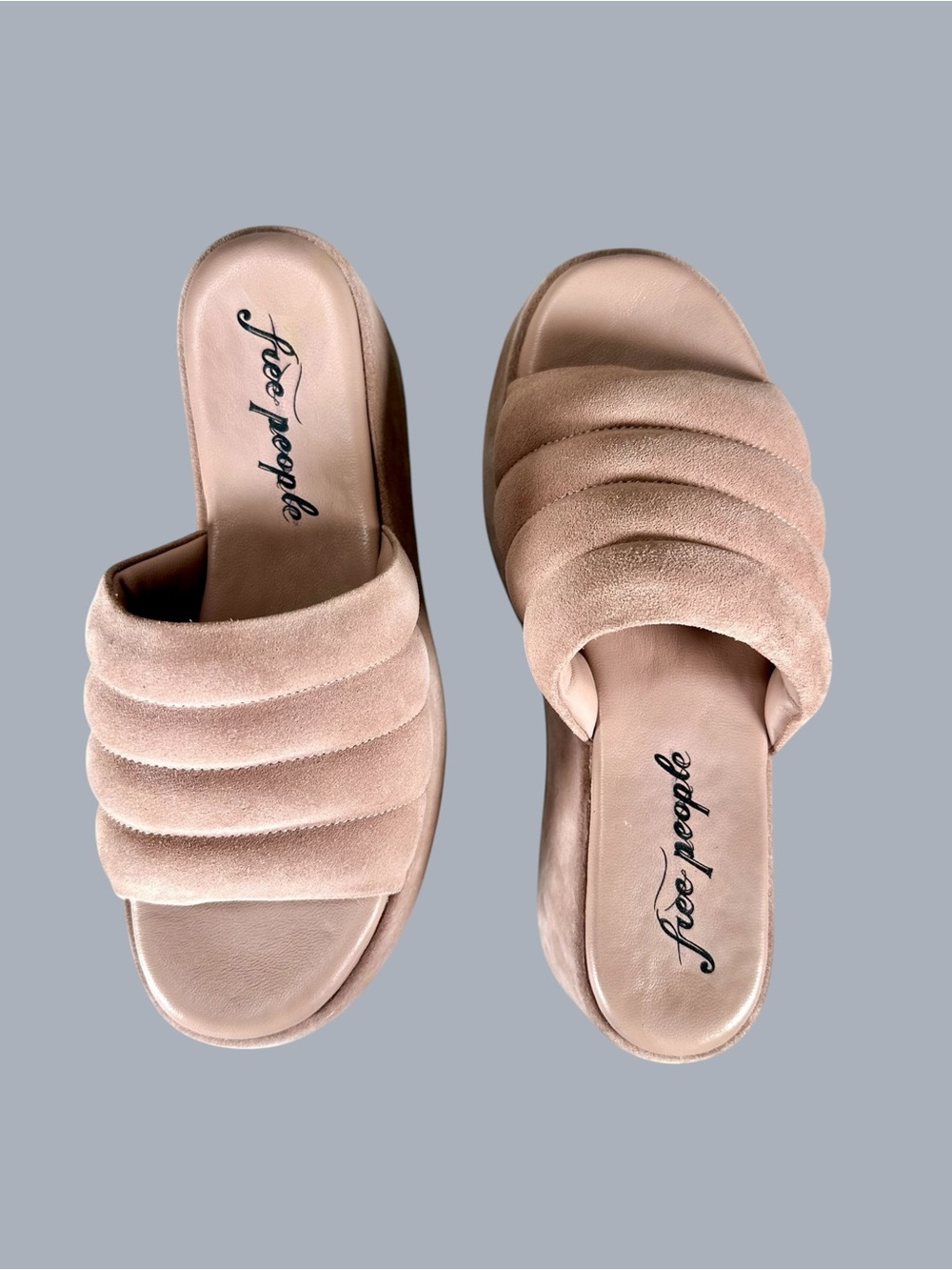 NWT Free People women’s Almost Paradise Platform Slide Sandals US9 - Picture 7 of 13